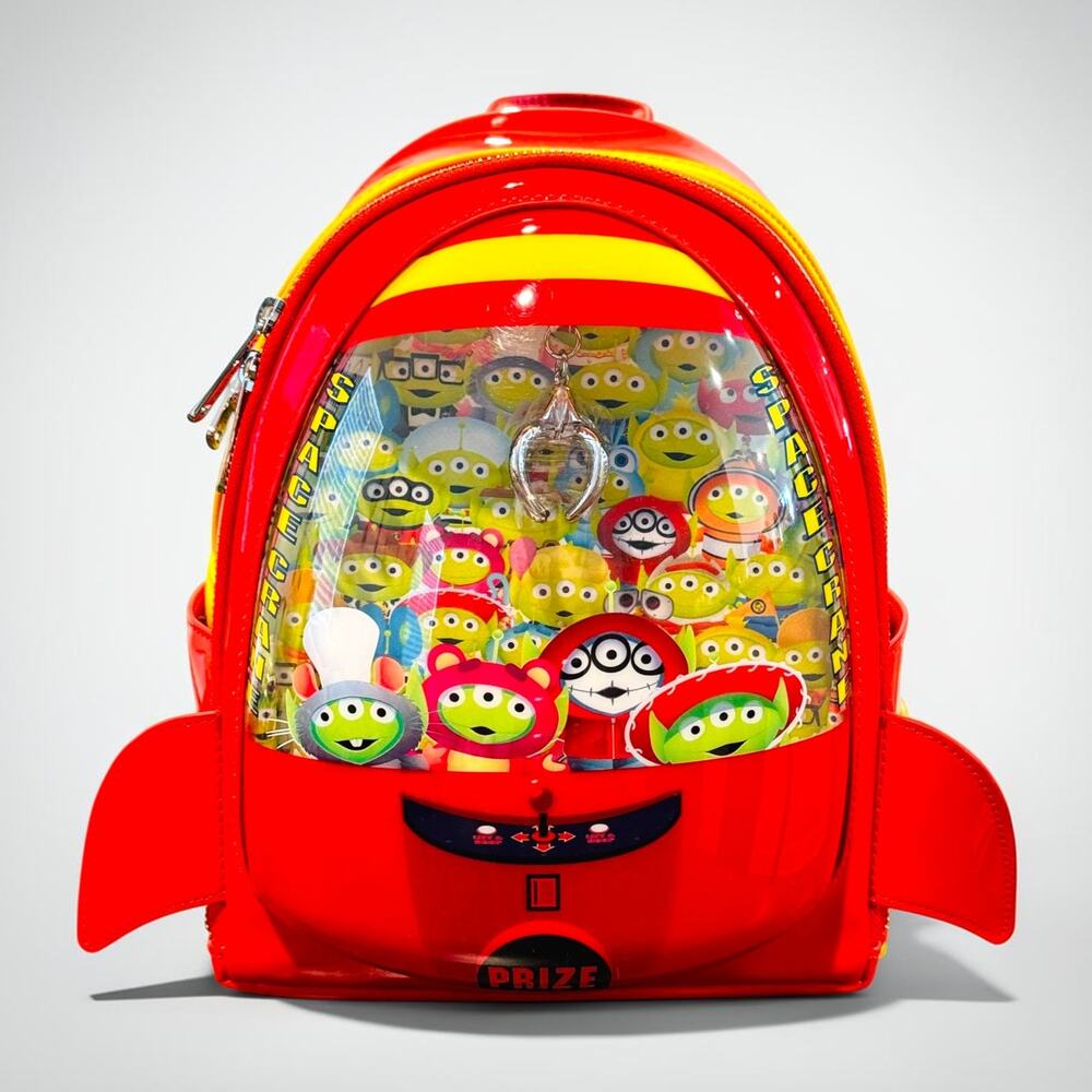 2026 Loungefly Disneyland Paris Toy Story Alien Claw Machine Mini Backpack NWT